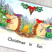 Postale Carte de vœux de Noël joyeux 