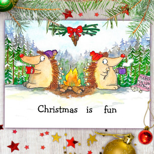 Postale Carte de vœux de Noël joyeux