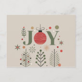 Postale Carte de vœux de Noël Joyeux Noël Élégant (Devant)