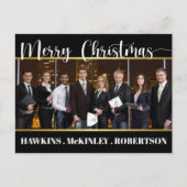 Postale Carte de vœux de Noël pour entreprise (Devant)