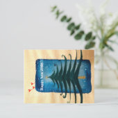 Postale Carte de vœux de Nouvel An (Debout devant)