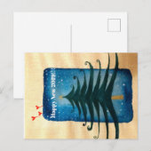 Postale Carte de vœux de Nouvel An (Devant / Derrière)