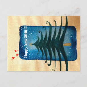 Postale Carte de vœux de Nouvel An