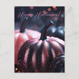 Postale Carte de voeux de Parties scintillant Citrouille H