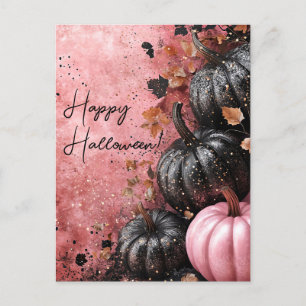 Postale Carte de voeux de Parties scintillant Citrouille H
