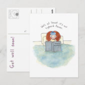 Postale Carte de vœux de rétablissement (Devant / Derrière)