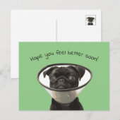 Postale Carte de vœux de rétablissement (Devant / Derrière)