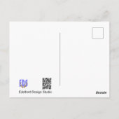 Postale Carte de vœux de rétablissement avec des fleurs ro (Dos)