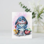 Postale Carte de vœux de rétablissement Benny Blue (Debout devant)