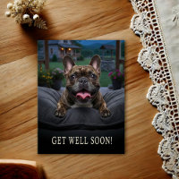 Carte de vœux de rétablissement pour Bouledogue Fr