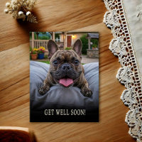 Carte de vœux de rétablissement pour Bouledogue Fr