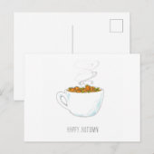 Postale Carte de voeux de retard du citrouille Patch (Devant / Derrière)