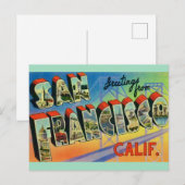 Postale Carte de voeux de San Francisco (Devant / Derrière)