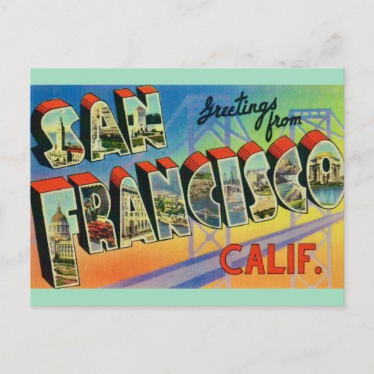 Postale Carte de voeux de San Francisco (Devant)