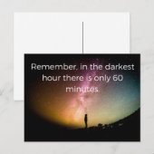 Postale Carte de voeux de soumission de dépression (Devant / Derrière)