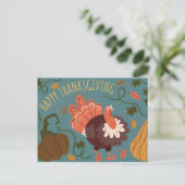 Postale Carte de vœux de Thanksgiving (Debout devant)