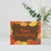 Postale Carte de vœux de Thanksgiving pour des amis heureu (Debout devant)