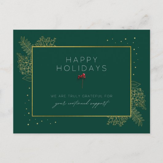 Postale Carte de voeux de vacances d'entreprise Joyeux jou (Devant)