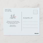 Postale Carte de vœux de vacances photo neige (Dos)