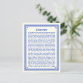 Postale Carte de vœux Desiderata (Debout devant)