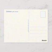 Postale Carte de vœux Desiderata (Dos)