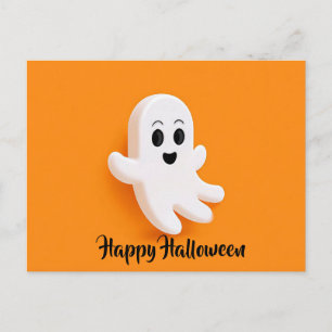 Postale Carte de vœux d'Halloween citrouille effrayante