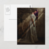 Postale Carte de vœux d'Halloween effrayante (Devant / Derrière)