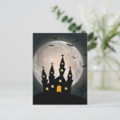 Postale Carte de vœux d'Halloween effrayante (Debout devant)