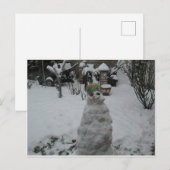 Postale Carte de vœux d'hiver (Devant / Derrière)
