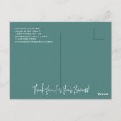 Postale Carte de vœux d'hiver d'agent immobilier/assurance (Dos)