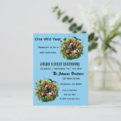 Postale Carte de vœux d'invitation (Debout devant)