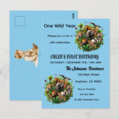 Postale Carte de vœux d'invitation (Devant / Derrière)