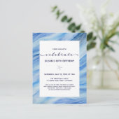 Postale Carte de vœux d'invitation à une fête d'anniversai (Debout devant)