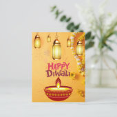 Postale Carte de voeux Diwali - Festival des Voeux (Debout devant)