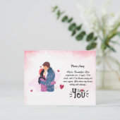 Postale Carte de voeux do-it-yourself Amour (Debout devant)