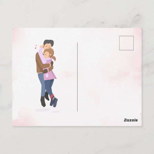 Postale Carte de voeux do-it-yourself Amour (Dos)