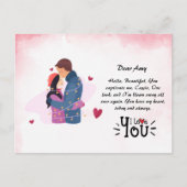 Postale Carte de voeux do-it-yourself Amour (Devant)