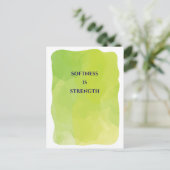 Postale Carte de vœux Douceur est Force (Debout devant)