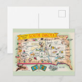 Postale Carte de vœux du Dakota du Sud (Devant / Derrière)