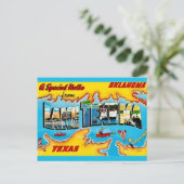 Postale Carte de voeux du lac Texoma (Debout devant)
