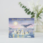 Postale Carte de vœux du solstice d'hiver (Debout devant)