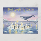 Postale Carte de vœux du solstice d'hiver (Devant)