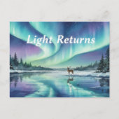 Postale Carte de voeux du solstice d'hiver (Devant)