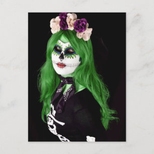 Postale Carte de vœux effrayante pour la nuit d'Halloween