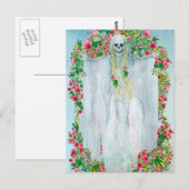 Postale Carte de vœux effrayante pour la nuit d'Halloween (Devant / Derrière)