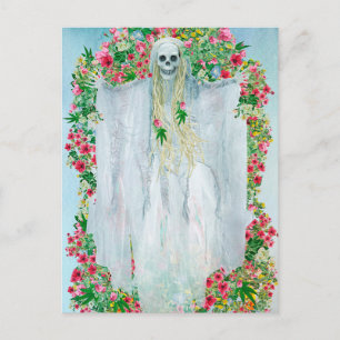 Postale Carte de vœux effrayante pour la nuit d'Halloween
