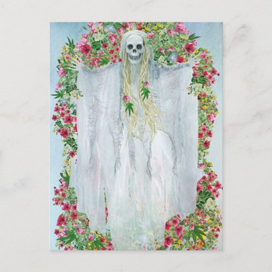 Postale Carte de vœux effrayante pour la nuit d'Halloween (Devant)