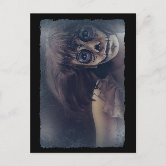 Postale Carte de vœux effrayante pour la nuit d'Halloween (Devant)