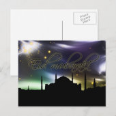 Postale Carte de voeux Eid moubarak (Devant / Derrière)