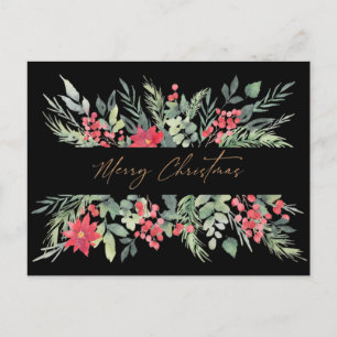 Postale Carte de vœux élégante de Noël